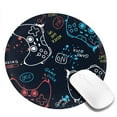 thumbnail image 2 of Disketp Joystick Gamepad Small Mouse Pad 7.9x7.9 Inches,Washable Round Mousepad For Office Laptop Computer,Non-Slip Rubber Base Mouse Pads For Wireless Mouse, 2 of 8