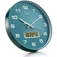 thumbnail image 4 of Reloj de pared TIMESS de 10 esferas, silencioso, sin tictac, con calendario perpetuo, 4 of 5