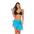 thumbnail image 5 of Women Bathing Skirt Bikini Beachwear Chiffon Wrap Cover Up Summer Beach Dress, 5 of 7
