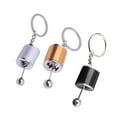 thumbnail image 4 of 3 Pcs Simulation Car Modification Gear Shaped Pendant Keyring Keychain for Handbag Phone Pendant (Black/Silver/Golden), 4 of 7