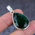 thumbnail image 2 of Natural Peridot Gemstone Handmade 925 Sterling Silver Jewelry Pendant 1.65", 2 of 2