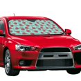 thumbnail image 2 of Kdxio Snowflake Hot Cocoa Print Front Windshield Sun Shade,Folding Auto Sunshade for Car Truck SUV-Medium, 2 of 5