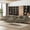 Brown, variant on Rophefx 114" Modular Sectional Sofa,Velvet U Shaped Sectional Sofa Couch with Chaise Lounge,Ottoman &Gold Legs 4 Deep Seater Sofa for Living Room Bedroom Apartment,Blue