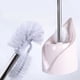 thumbnail image 5 of Cepillo de inodoro moderno y compacto, kit de limpieza de cuenco de baño con cerdas de mango largo, rosa, 5 of 8