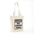 thumbnail image 7 of CafePress - Warning May Contain Vodka Tote Bag - Unisex Canvas Tote Bag, Beige, 1-Piece, 7 of 7