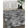 thumbnail image 2 of Ahgly Company Indoor Round Patterned Gray Dolphin Gray Area Rugs, 4' Round, 2 of 6