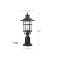 thumbnail image 3 of Turner 1-Light Post Mount Matte Black, 3 of 6