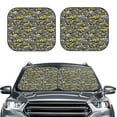 thumbnail image 2 of Sikiie Modern Yellow Excavator Print Foldable Car Windshield Sun Visor, Car Window Sunshade Suitable for Sedan, SUV and Truck Car Accessories-Medium, 2 of 6