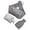 Gray, variant on potrochi Hot Water Bag, Hot Water Bottle Rubber Warm Water Bag Pouch, PVC Material Hot Water Bag with Soft Waist Cover for Neck and Shoulder, Back,Hand, Legs, Waist Warm