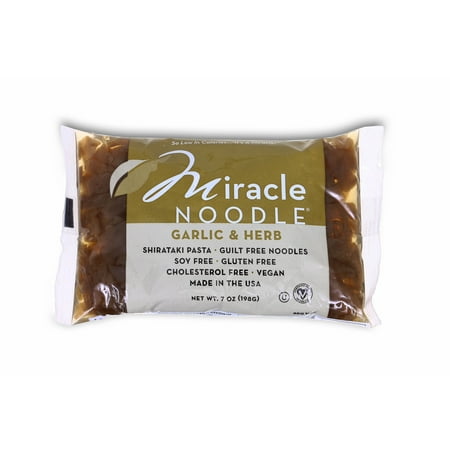 (11 Pack) Miracle Noodle Garlic and Herb Fettuccine Shirataki Pasta, 7