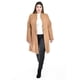 thumbnail image 4 of Abrigo largo de cuello Mao Roman Fashion /Tallas Extras, 3011 (Cafe) cafe 38, 4 of 6