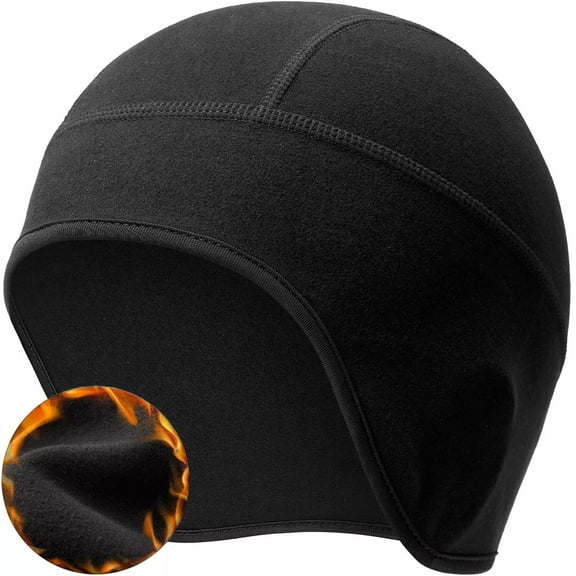 Winter Helmet Liner Skull Cap Fleece Warm Cycling Cap Thermal Hat Beanie for Men Women