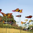 thumbnail image 4 of 24 Pc Butterfly Garden Decorations, 11.81 Inch Artificial Butterfly Picks for Flower Arrangements, Fake Butterfly Stakes for Garden, Vase, Wreath, Wedding, and Home Decor, Craft Projects, Camouflage, 4 of 7