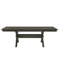 thumbnail image 5 of Pemberley Row Solid Wood Rustic Brown Dining Table Rectangular 94.69" Unassembled, 5 of 9