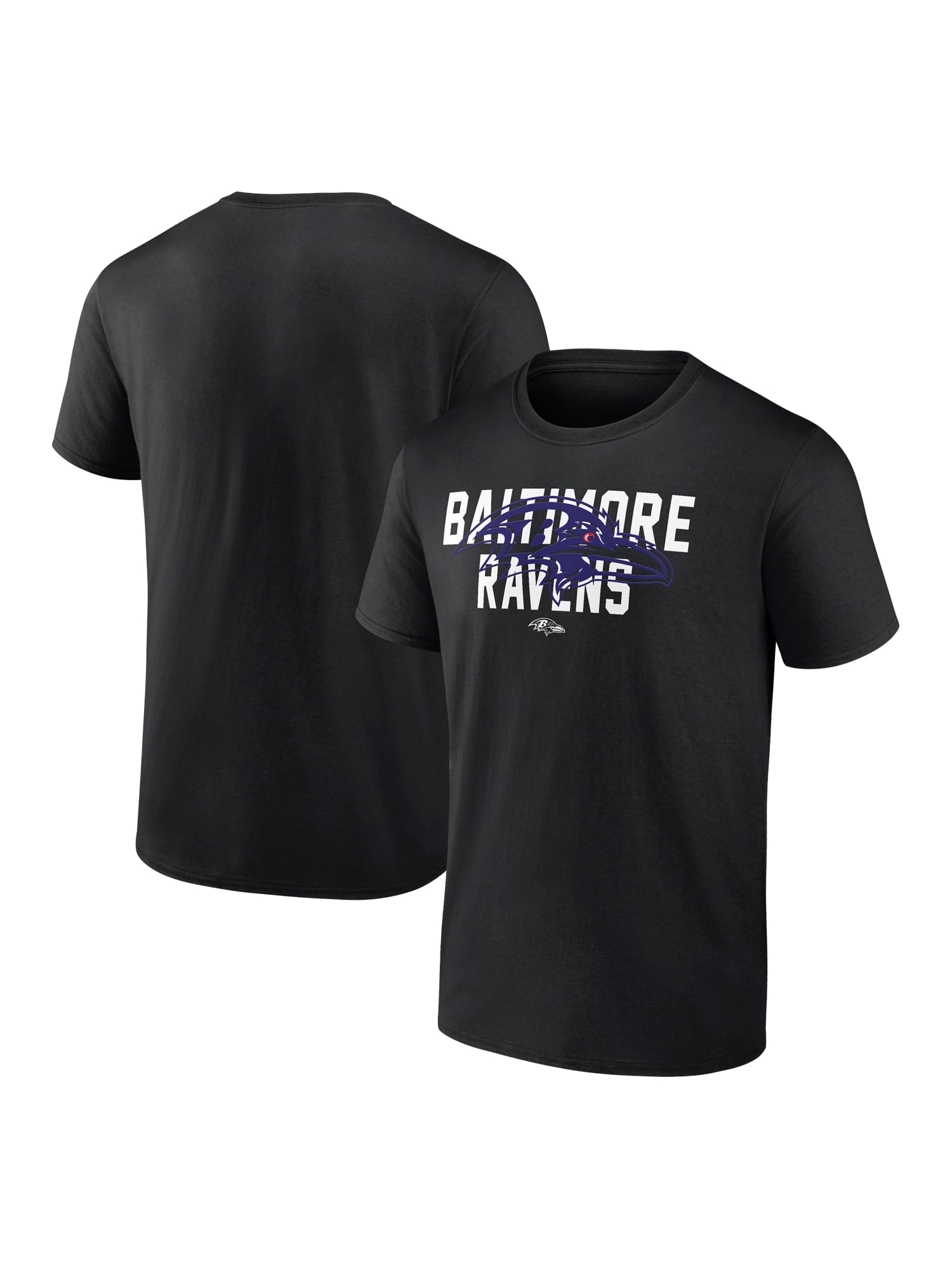 NFL Baltimore Ravens Men's Cotton Black Short Sleeve T-Shirt