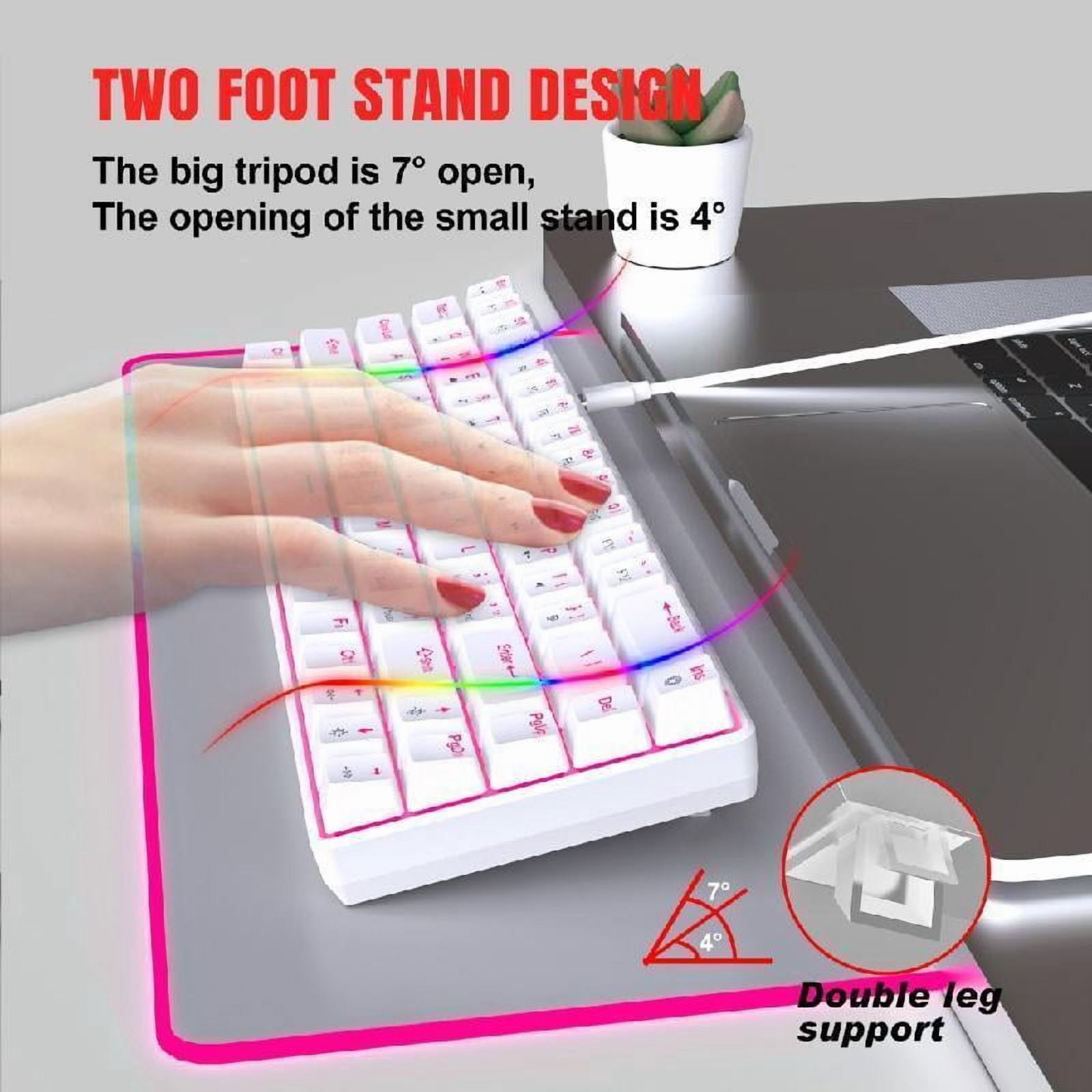 68Keys Mechanical Keyboard Double Shot Hot-Swappable Clicky Switches Backlits