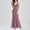 Pink, variant on EGNMCR Summer Dresses Women Trendy Women V-Neck Embroidered Beaded Slim Sleeveless Fishtail Evening Dress