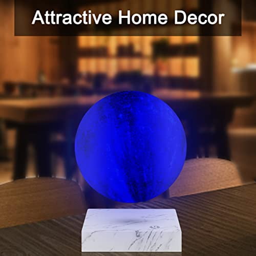 VGAzer Floating Galaxy Moon Lamp with 16 LED Colors, Levitating Galaxy Night Light , Multi-color Rotating Table Lamp Touch Control , 3D Printed Desk Moon Light Decor