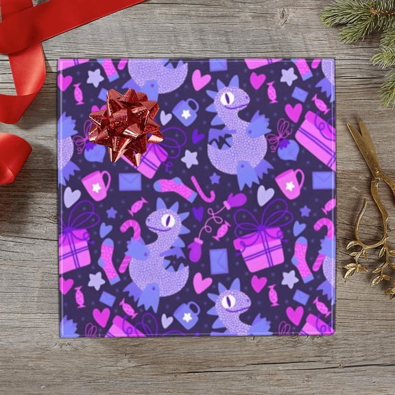 Christmas Wrapping Paper | Premium Holiday Gift Wrap | Dino 58" x 23" (1–5 Rolls) - 1 Roll