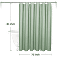 thumbnail image 2 of Orchidleaf 3 in 1 Waterproof Waffle Weave Shower Curtain and Clear Liner Set with 12 Stainless Steel Hooks Double Sided for Bathroom 72x84Inches Polyester Fabric Shower Curtains, 2 of 6