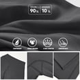 thumbnail image 3 of Women's High Waisted V-Cross Scrunch Butt Biker Shorts - Booty Support High Rise Yoga Workout Gym Athletic Spandex Leggings Black L, 3 of 6