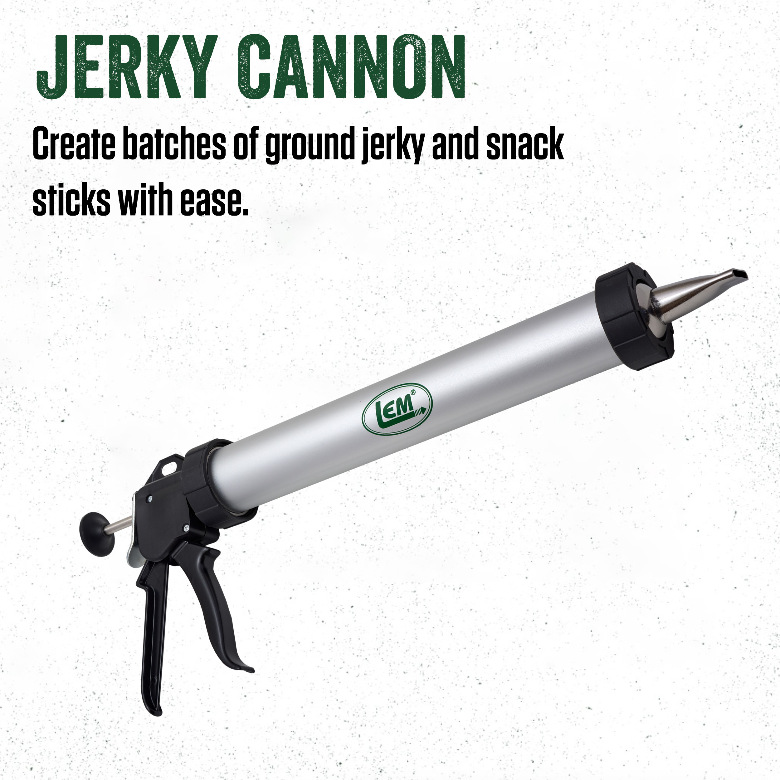 LEM Products Jerky Cannon with Nozzles and Seasonings, Jerky Maker Tool Kit