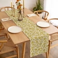 thumbnail image 3 of Table Runner 36 Inches Long for Kitchen Dining, Yelllow Floral Dresser Scarf Farmhouse, Dining Table Decorations for Wedding/Parties, Vintage Rustic Plants Flowers Spring 13 x 36 In, 3 of 8