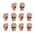 thumbnail image 2 of sweethay 10 piezas de cuentas de diamantes de imitación colgante collar pendientes joyería DIY decoración artesanía arte artesanía para Ropa, zapatos y accesorios Miscelánea Oro rosa Ojo negro, 2 of 6