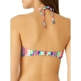 thumbnail image 3 of No Boundaries Juniors' Strappy Printed High-Neck Swim Top, 3 of 6