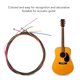 thumbnail image 4 of Cuerda de guitarra acústica ANGGREK aleación de níquel Cuerda de bajo estable de color para bricolaje, 4 of 8