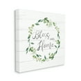 thumbnail image 3 of Stupell Industries Bless Our Home Farmhouse Leaves Wreath Calligraphy Graphic Art Gallery Wrapped Canvas Print Wall Art, Design by Carol Robinson, 3 of 7