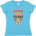 thumbnail image 3 of Inktastic Pit Bull Terrier Dog Lover Women's V-Neck T-Shirt, 3 of 5