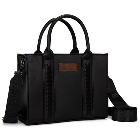 Wrangler Medium Tote Bag for Women Designer Satchel Handbags Top-handle Purses with Strap
