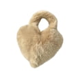 thumbnail image 4 of Bolso de peluche para mujer, accesorio fotográfico, regalo cómodo, bolso de hombro elegante para otoño Bolso corto color caqui, 4 of 9