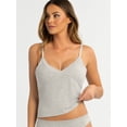 thumbnail image 2 of Jessica Simpson Women's Shadow Stripe Lace Cami Set, Size S-XXXL, 2 of 7