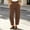 Brown, variant on Women's Corduroy Long Pants Barrel Relaxed Fit with Pockets, Dressy Casual Trousers for Autumn Winter Daily Wear(Gray,S)