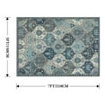 thumbnail image 3 of Moynesa 5'x7' Area Rug for Living Room Moroccan Trellis Machine Washable Rug Non-Slip Ultra-Thin Soft Indoor Rug for Kitchen Entryway Bathroom Bedroom Office Carpet,Blue, 3 of 7