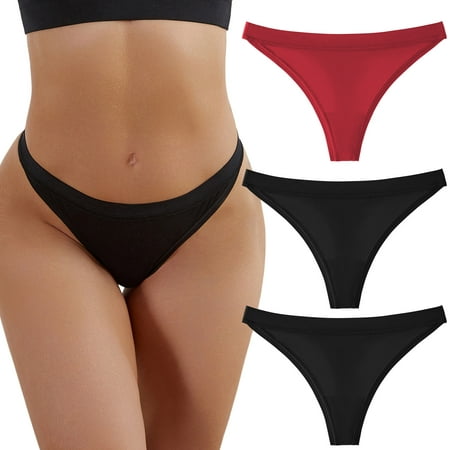 

GWAABD Women Underwear Seamless Underpants Patchwork Color Underwear Panties Bikini Solid Womens Briefs Knickers Valentines Gift for Womens 3 Pieces