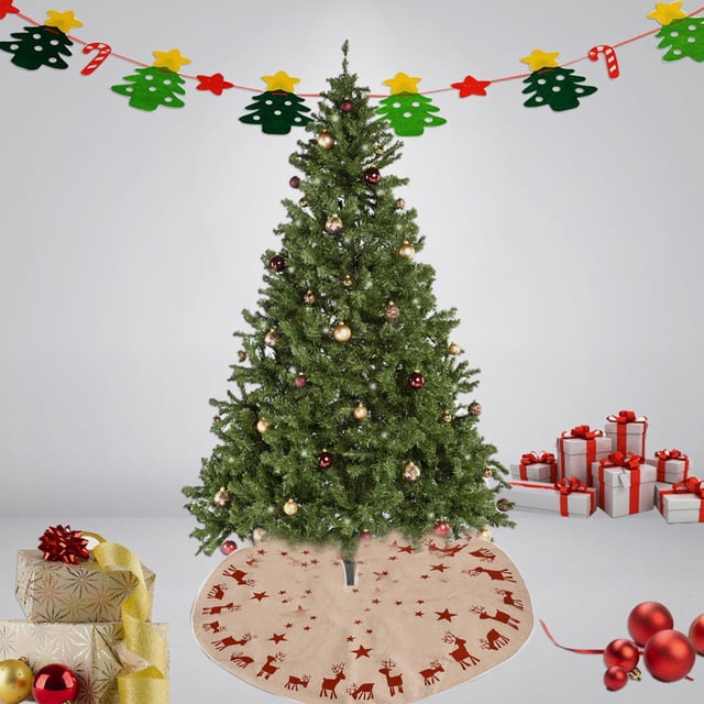 RKSTN christmas deals Christmas Tree SkirtChristmas Decoration SuppliesChristmas Tree CushionKnitted Non-Woven Christmas Tree Tree Skirt