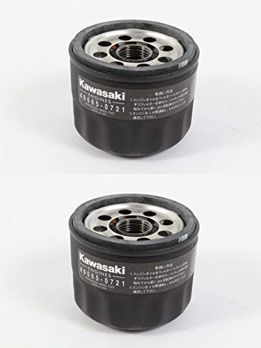 2 Filtres à Huile Compatibles Kawasaki 49065-0721 - Remplace 49065-7007, Pour Moteur - 3