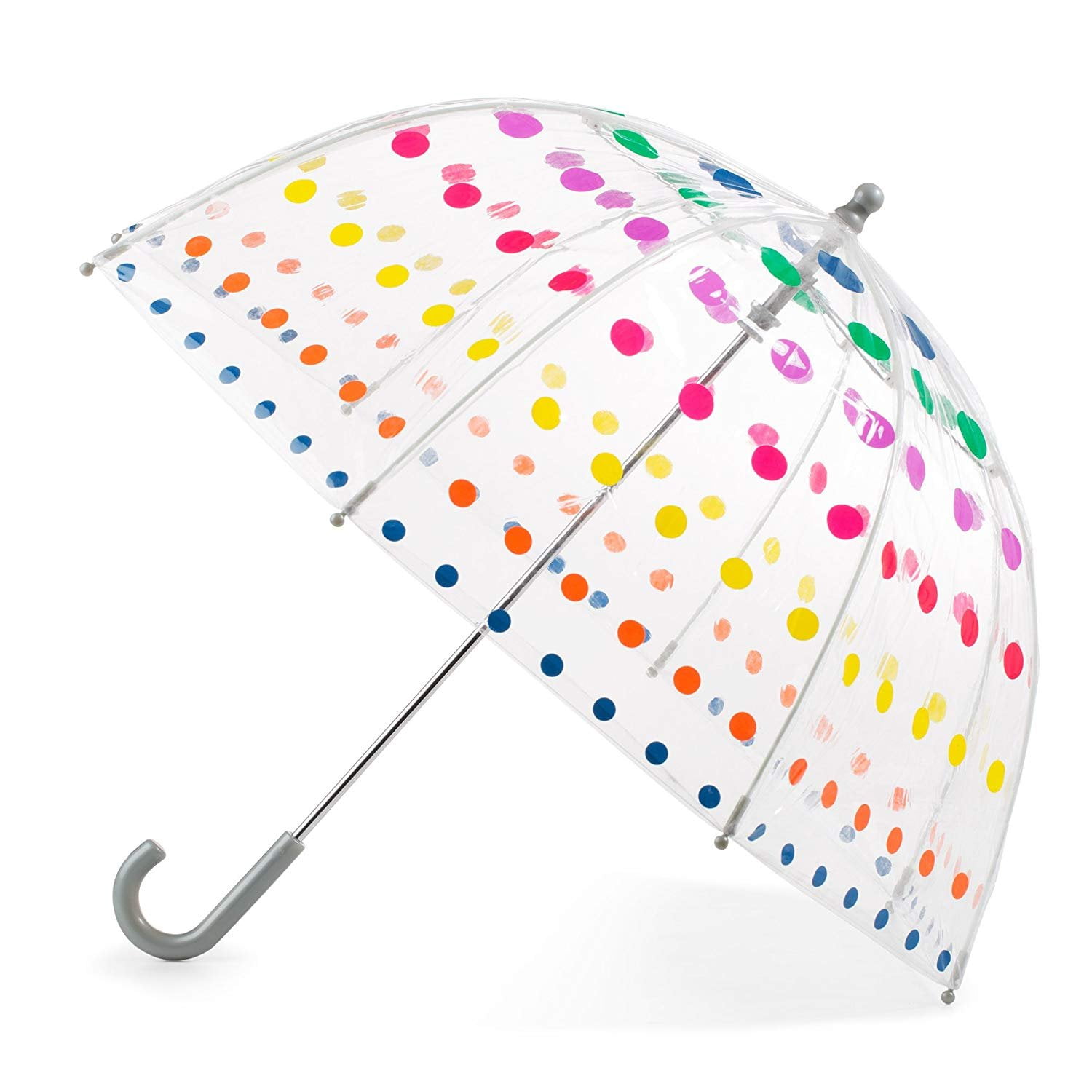 Pink totes Kids Clear Bubble Umbrella with Easy Grip Handle 
