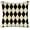 Pattern 5, variant on Decorative Linen Throw Pillow Cover Cushion Case Circus Harlequin Rhomboids Grid Geometry Style Pattern Paper White Design Joker Vintage Textures Farmhouse Pillowcase for Car Couch 18x18 Inch