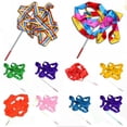thumbnail image 3 of Leadrop 4M Colorful Dance Ribbon Gym Rhythmic Art Gymnastic Streamer Twirling Rod Stick, 3 of 11