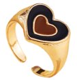 thumbnail image 1 of Bangcool Anneau Ouvert Coeur Réglable Mode Simple Anneau Bohème Anneau Anneau Articulation pour les Femmes, 1 of 8