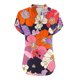thumbnail image 5 of Vestidos Casuales Para Mujer, Blusas De Mujer De Moda Camiseta informal de manga corta con cuello en V y botones para mujer, 5 of 5