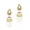 Blue, variant on Moonstruck Traditional Indian Golden Minakari Jhumka Earrings With Pearls for Women