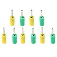 thumbnail image 2 of Conector De Sonda De Enchufe Tipo Banana, 5 Juegos De Enchufe Tipo Banana Macho De Latón, Varilla Recta De 10 A Para Toma De Panel De Resorte Interno ANGGREK Otros, 2 of 8