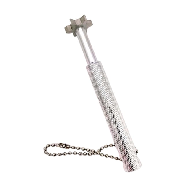 r de ranuras para palos de golf, 6 cabezales, limpiador portátil de aleación de aluminio Plateado
