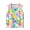 thumbnail image 2 of Spazoro Little and Big Girls Tank Tops Undershirts, Breathable Tie Dye Sleeveless Summer Camisole for Kids Girls Boys Multicolor Size 12 T, 2 of 6