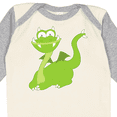 thumbnail image 4 of Inktastic Green Dragon Boys or Girls Long Sleeve Baby Bodysuit, 4 of 5